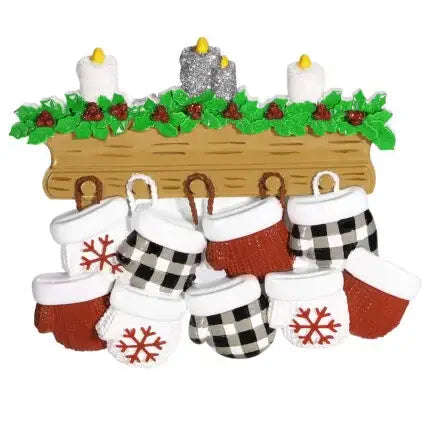 Mantle Mittens: Family of Nine