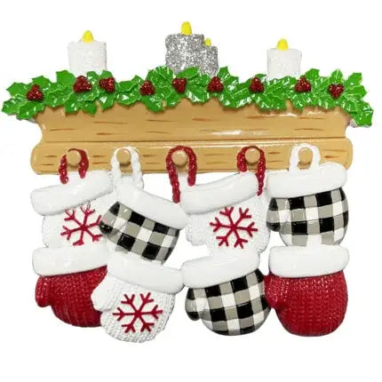 Mantle Mittens: Family of Eight