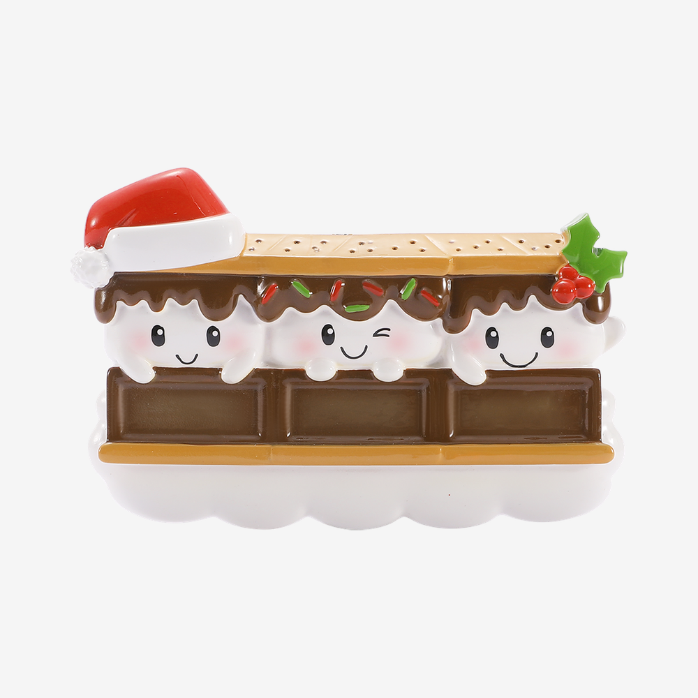 S'mores Ornament - Family of Three
