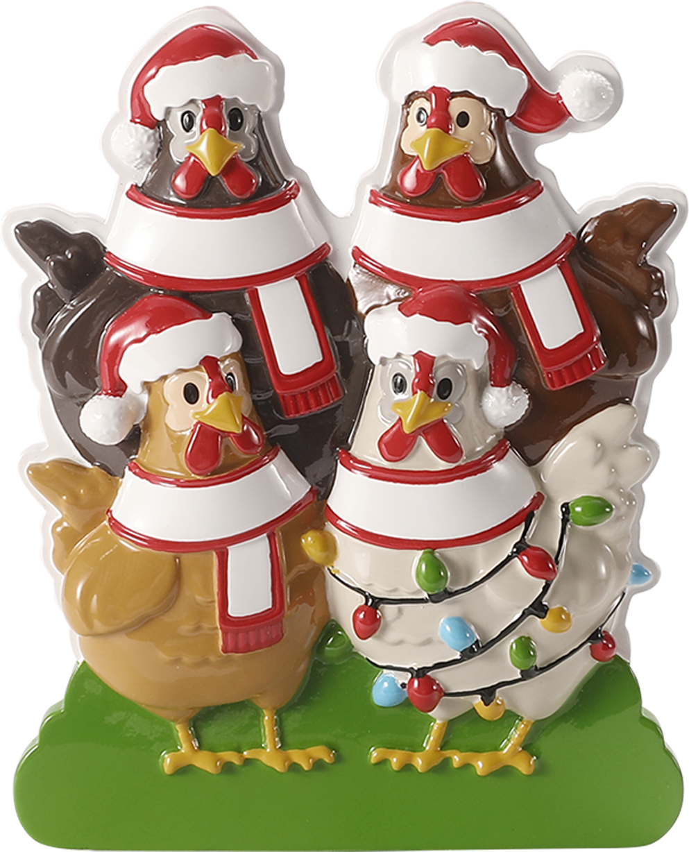 Chicken Ornament: Family of Four