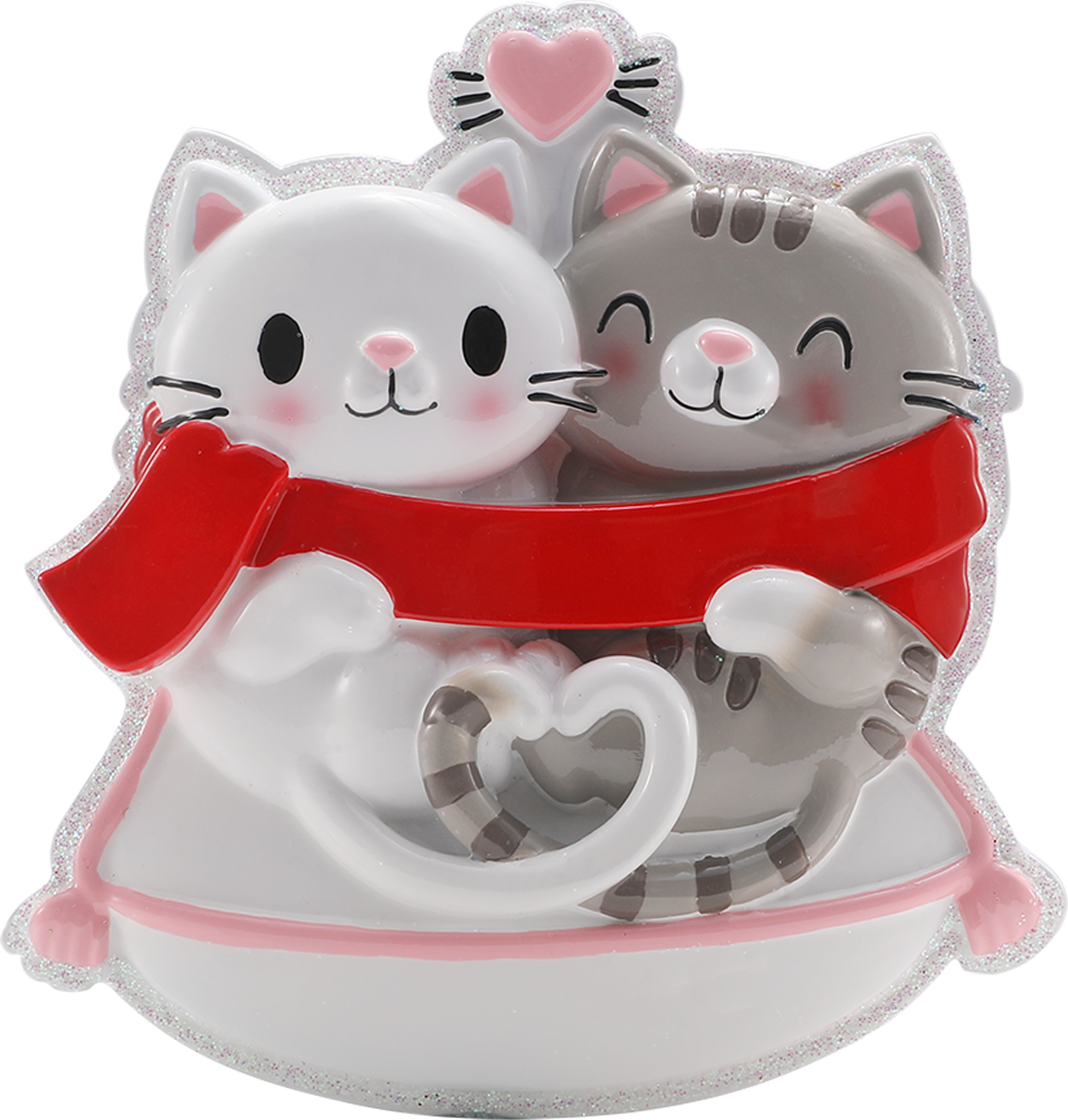 Cat Couple Personalized Ornament