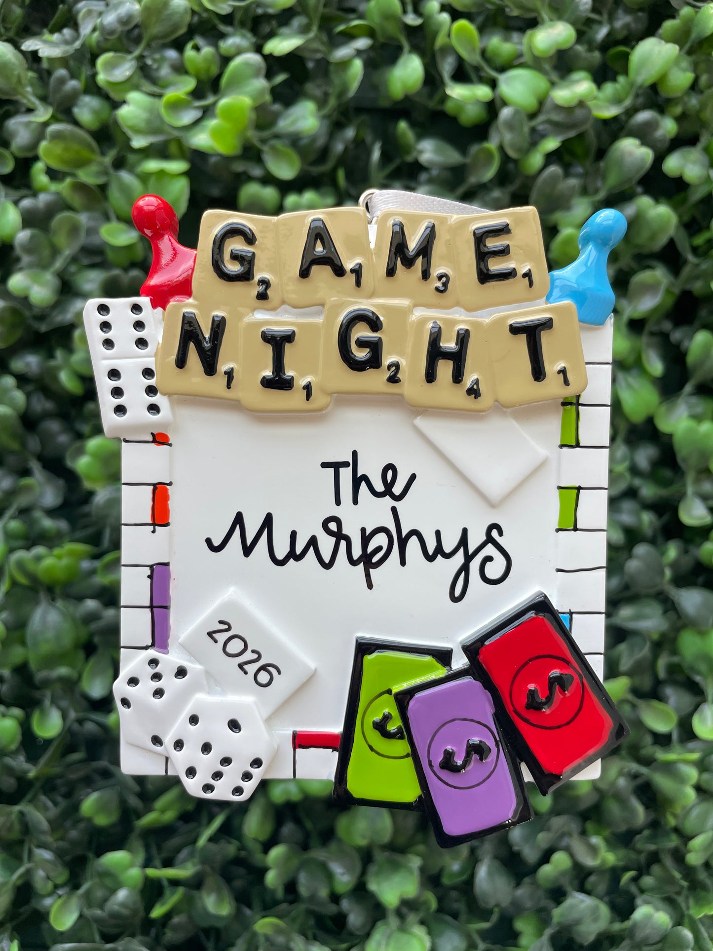 Board Game Night Ornament