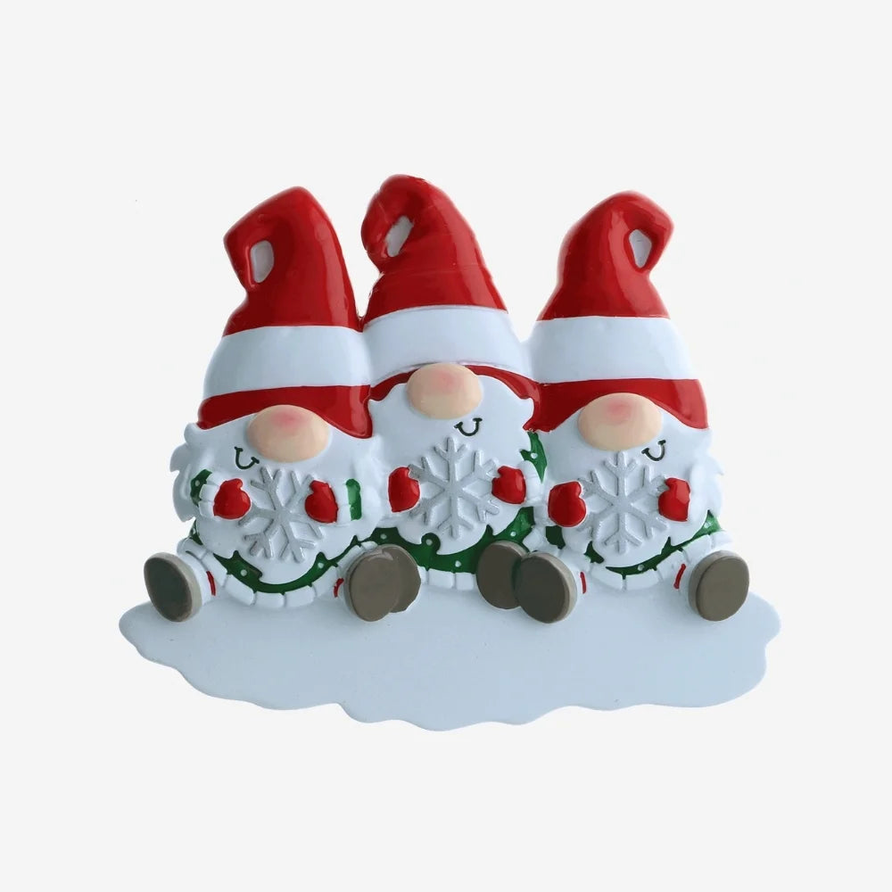 Gnomes Ornament - Family of Three
