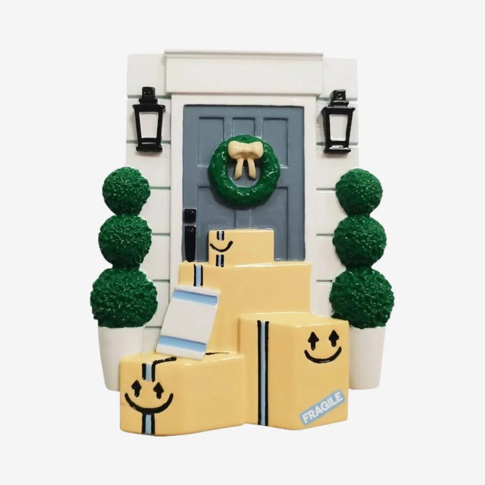 Door with Packages Ornament