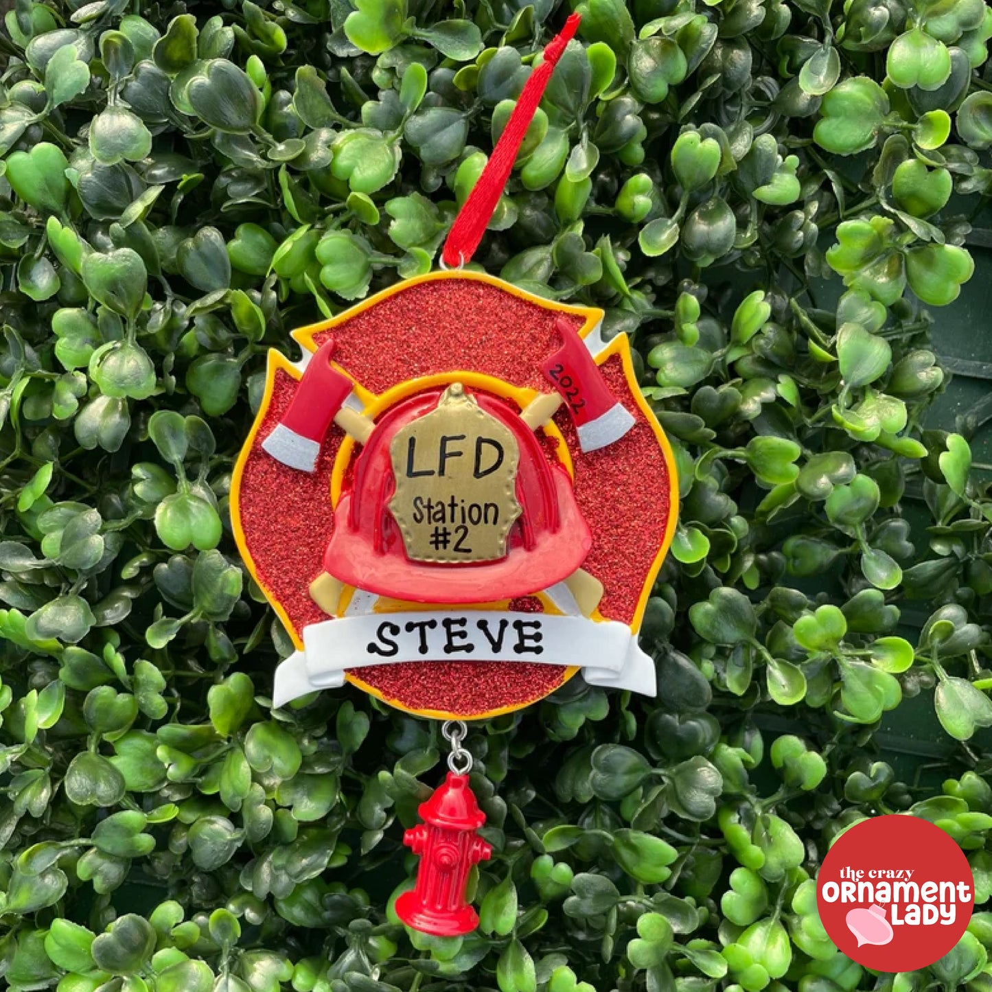 Fireman Badge Ornament