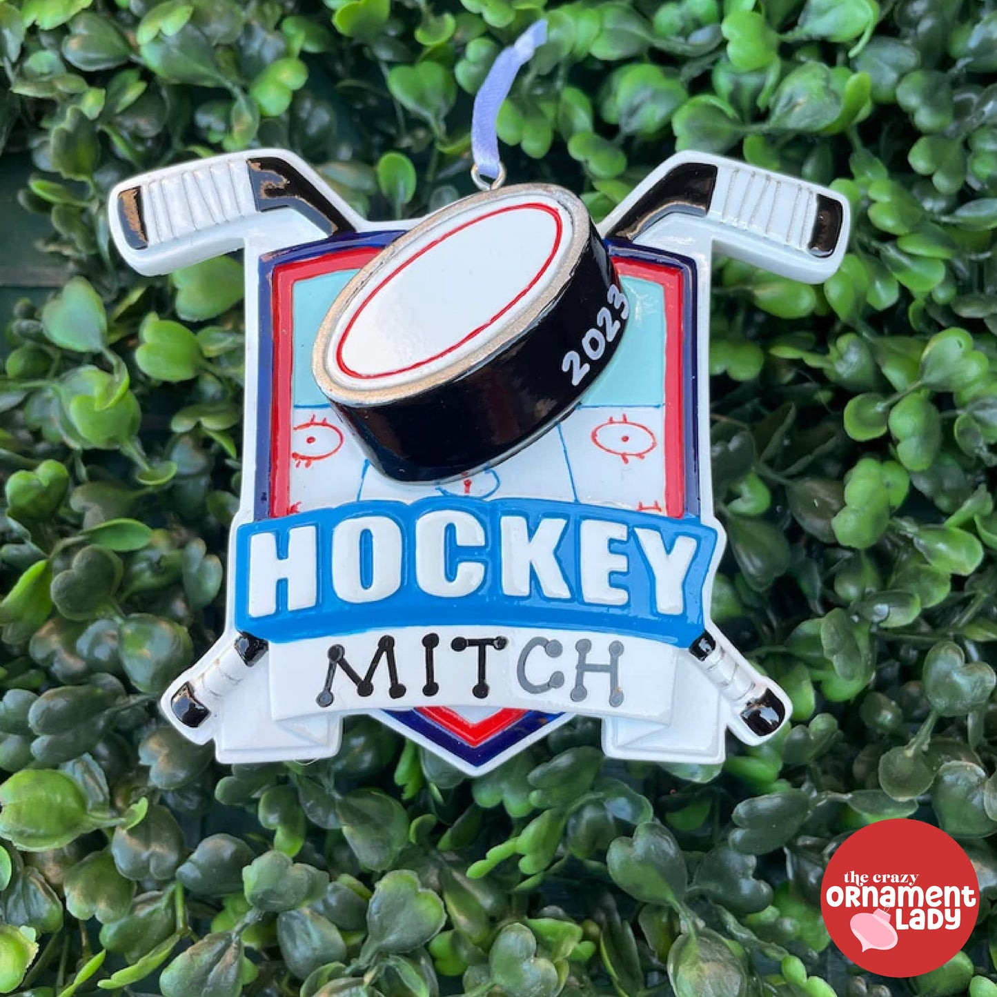 Hockey Shield Ornament