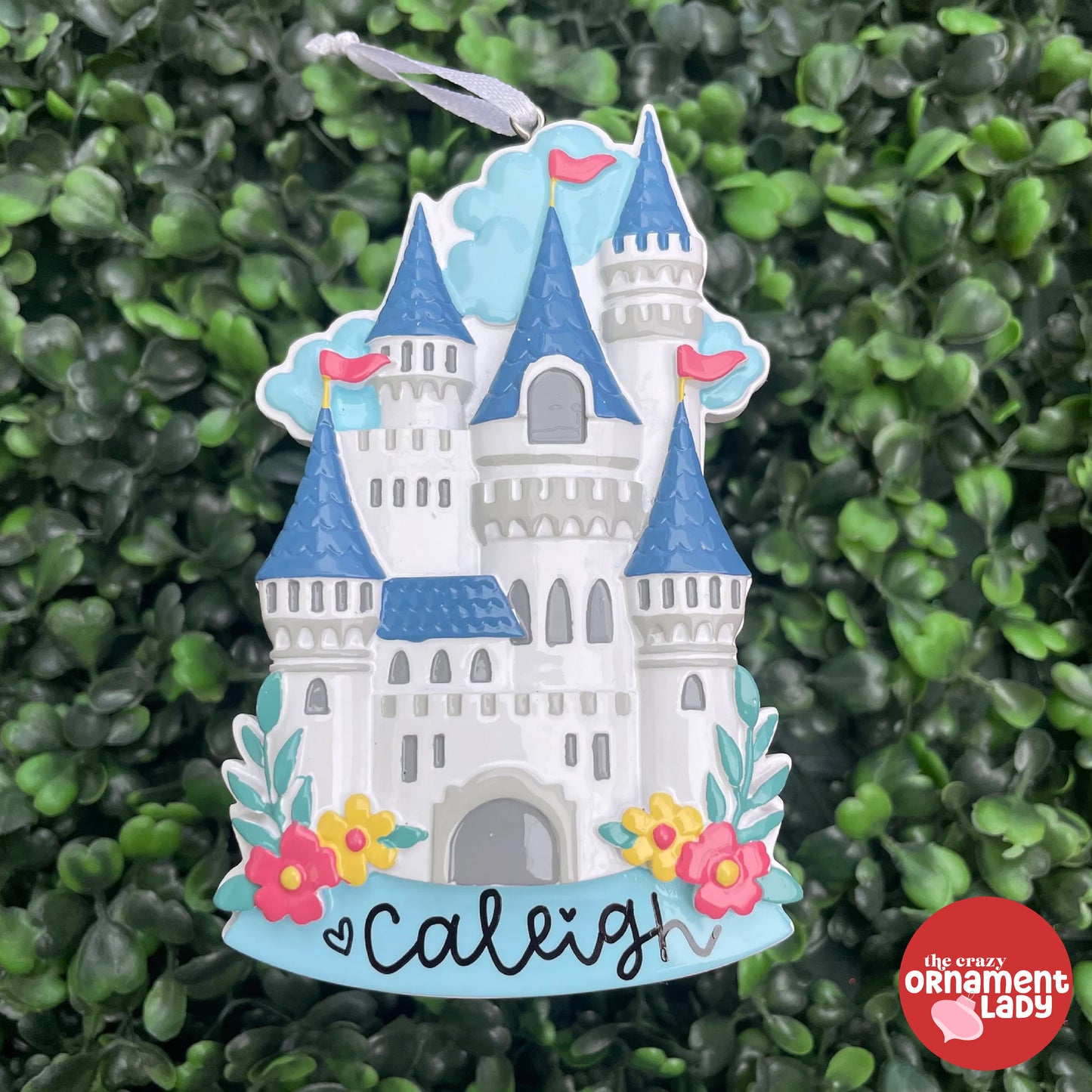 Blue Castle Ornament