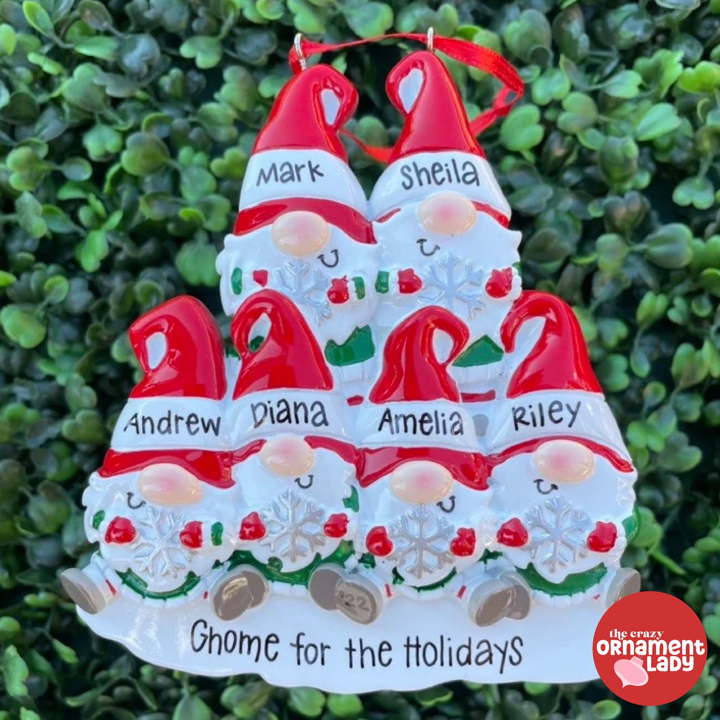 Gnomes Ornament - Family of Six