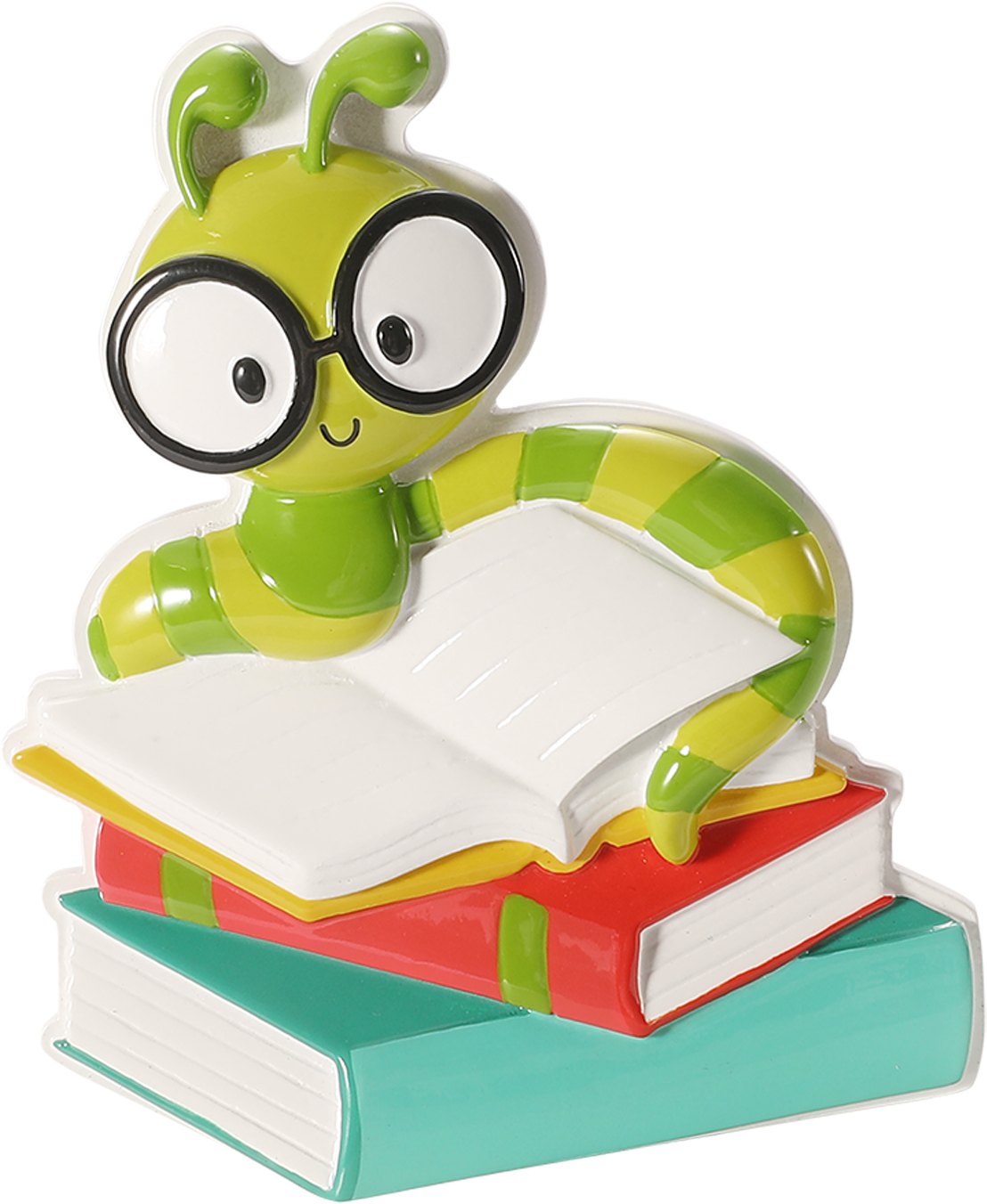 Book Worm Personalized Ornament