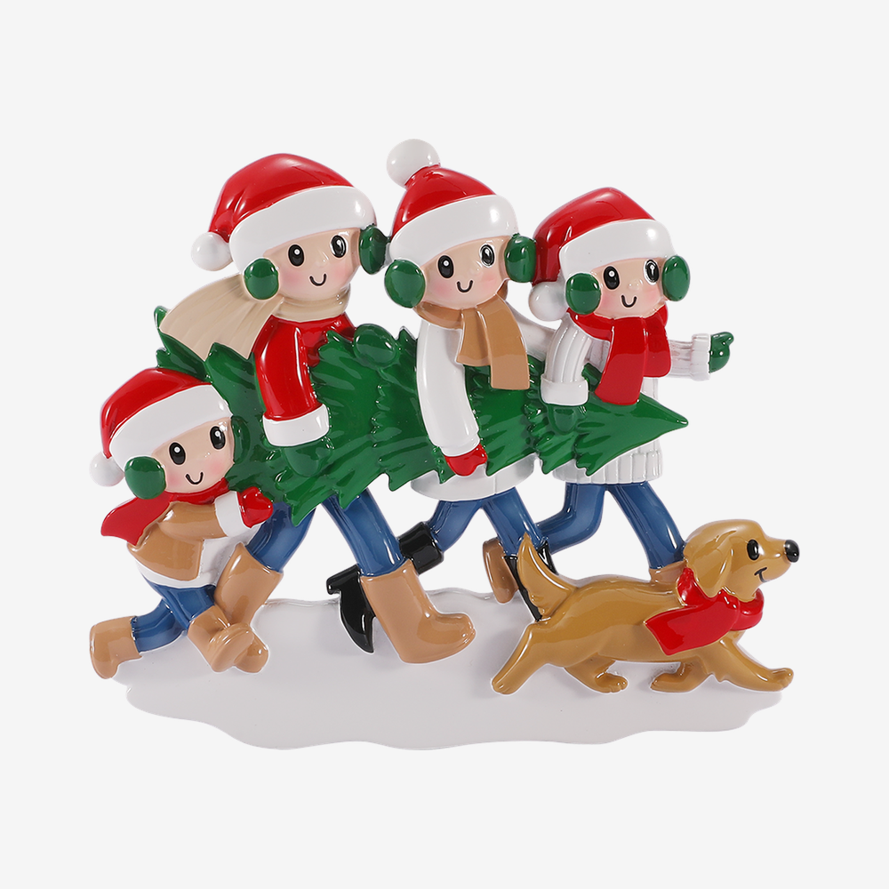 Tree Farm Ornament - Family of Four