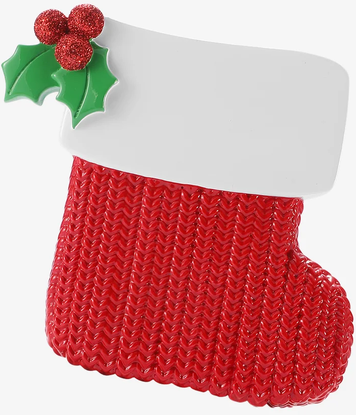 Red Stocking Money Holder Ornament