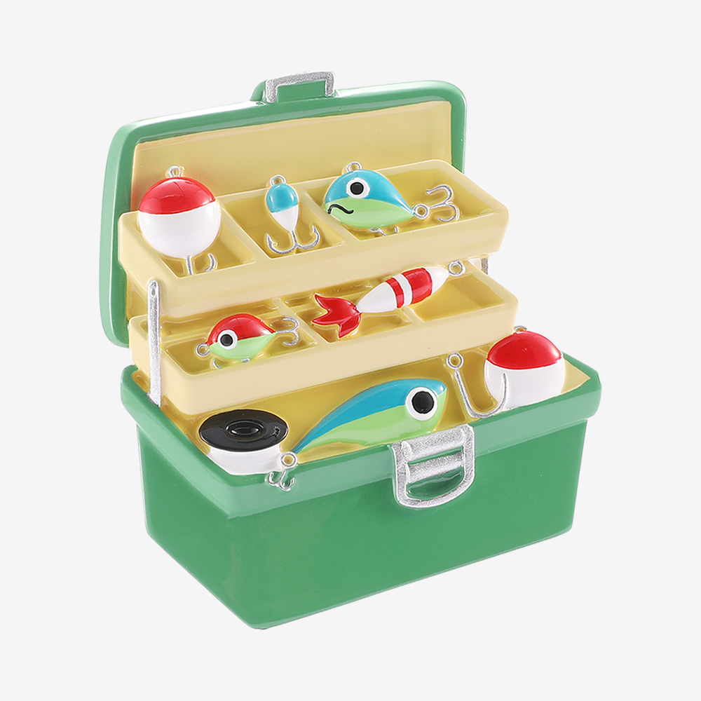 Old Fashioned Fishing Tackle Box Ornament