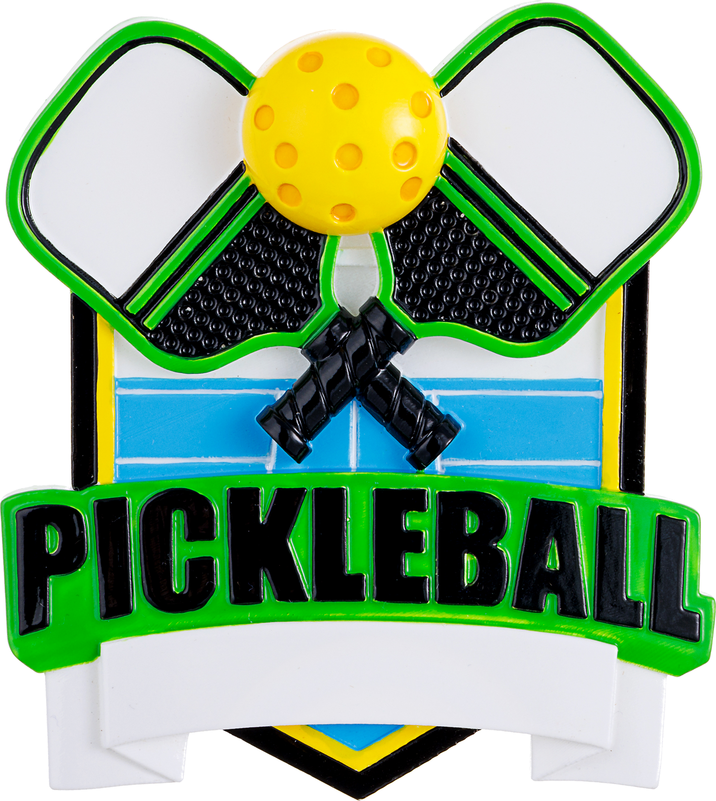 Pickleball Shield Ornament