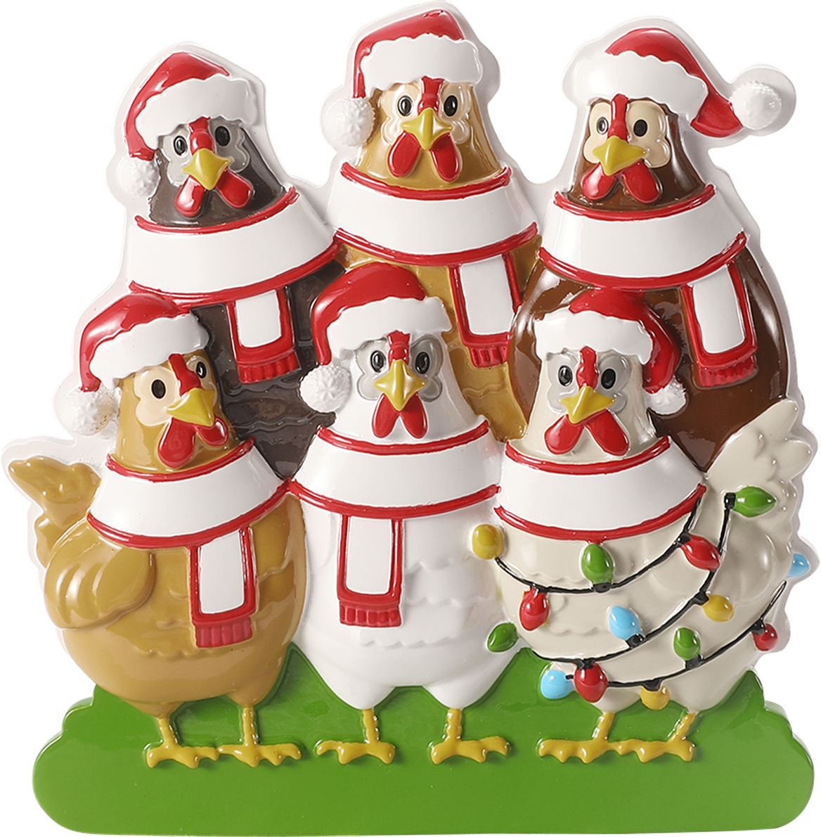 Chicken Ornament: Family of Six