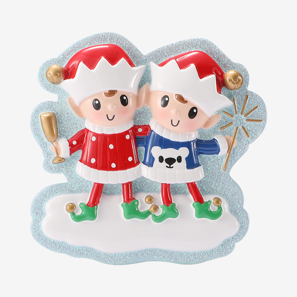 Elf Family in Sweaters - Family of Five