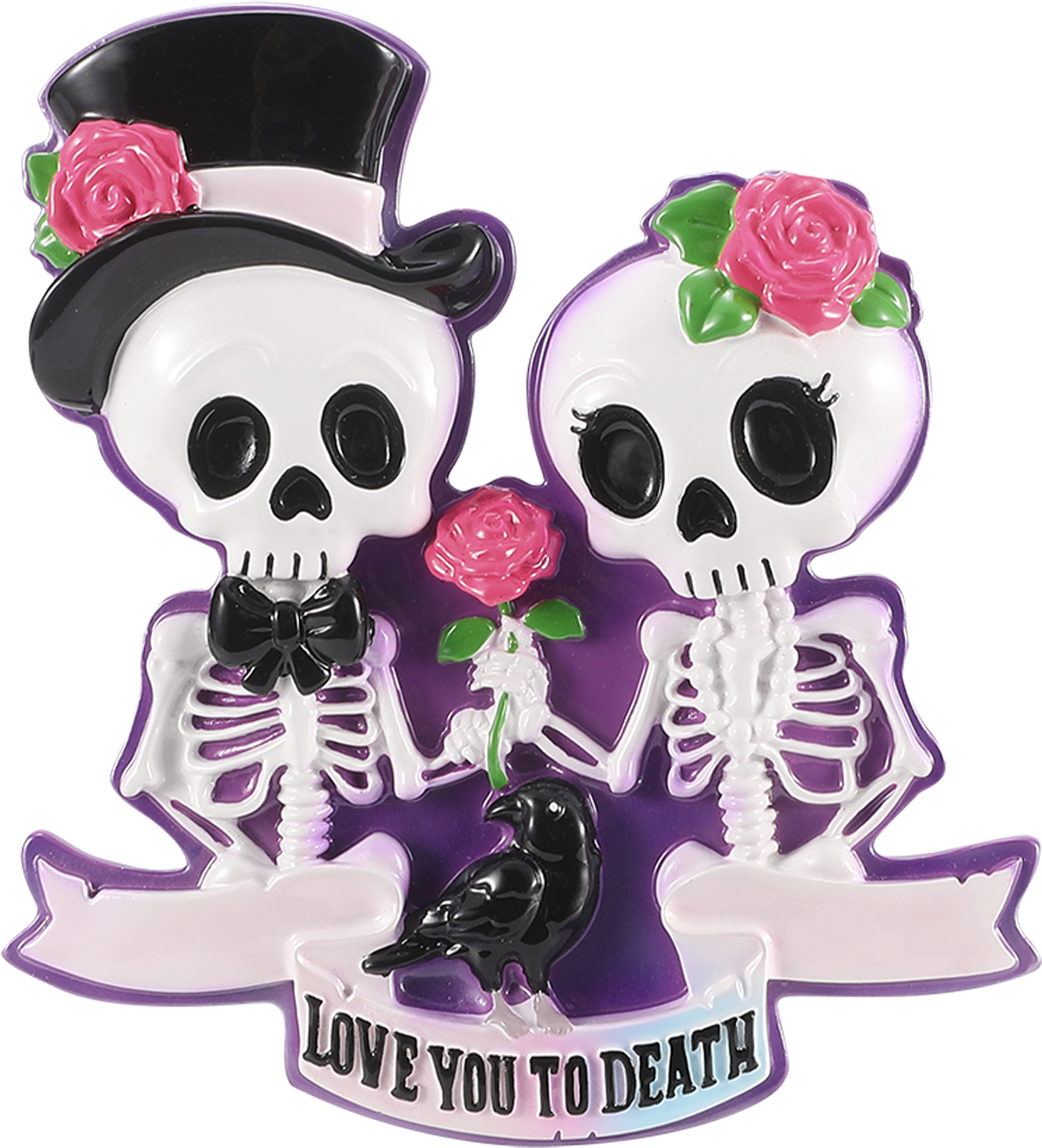 Halloween Skeleton Couple Personalized Ornament