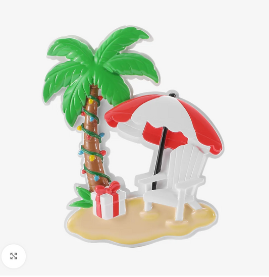 Palm Tree Christmas Vacation Ornament
