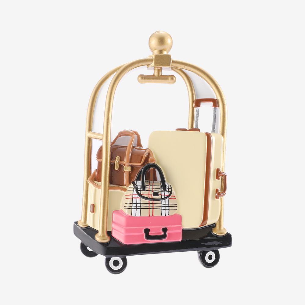 Hotel Luggage Cart Ornament