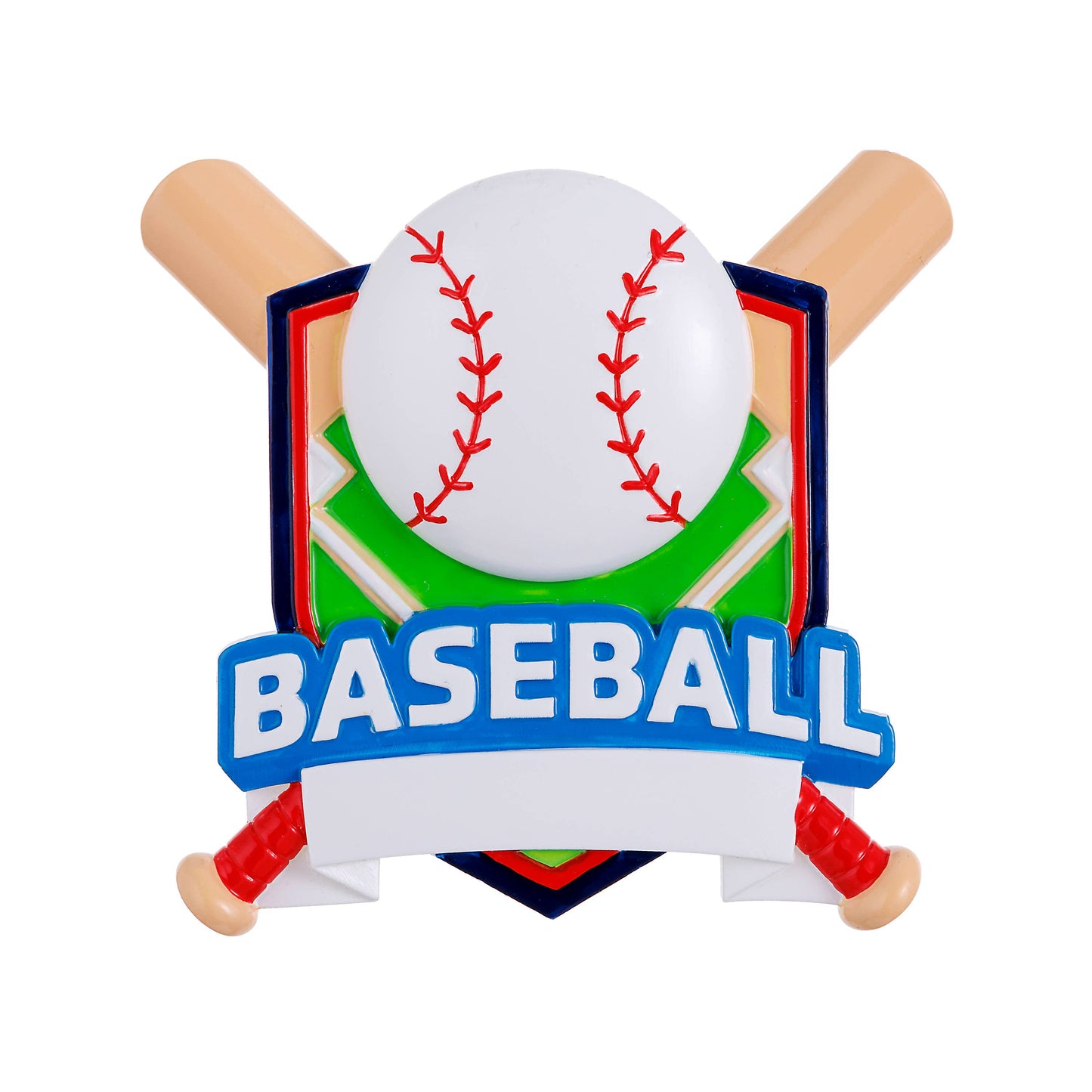 Baseball Shield Ornament