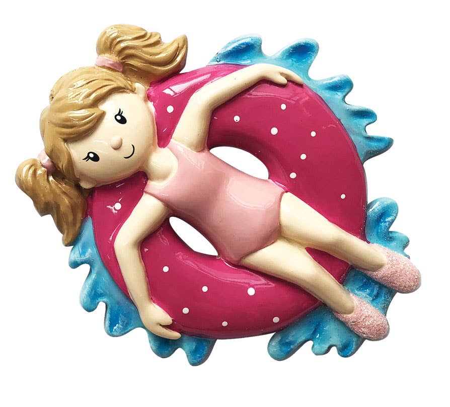 Inner Tube Girl Ornament