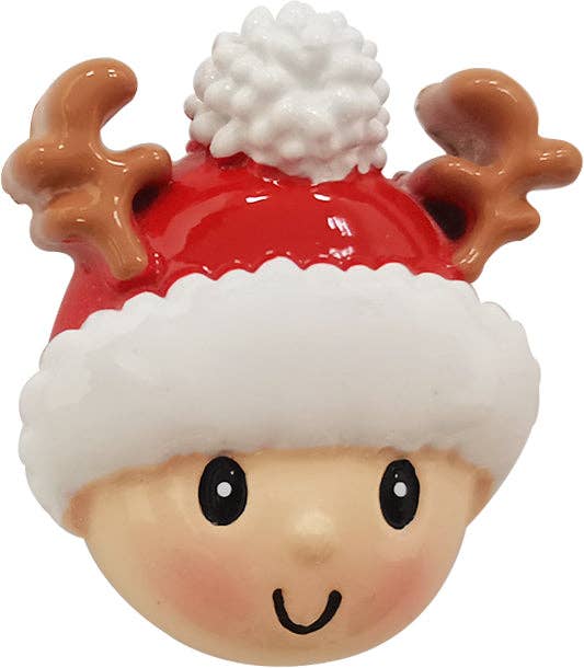 Heads with Holiday Hats Add On with Adhesive Back