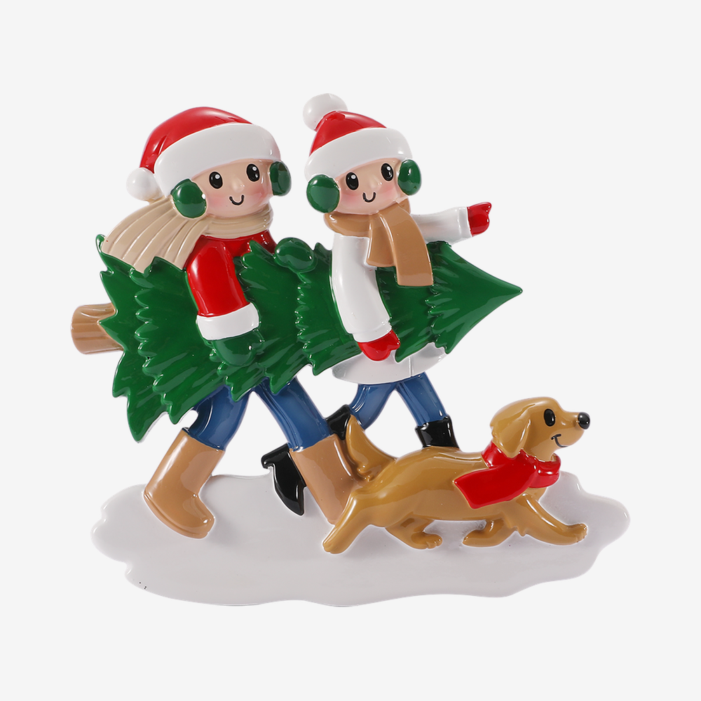 Tree Farm Ornament - Family of Two
