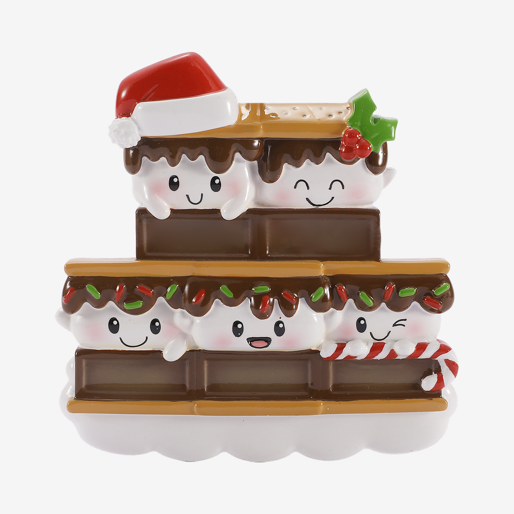 S'mores Ornament - Family of Five