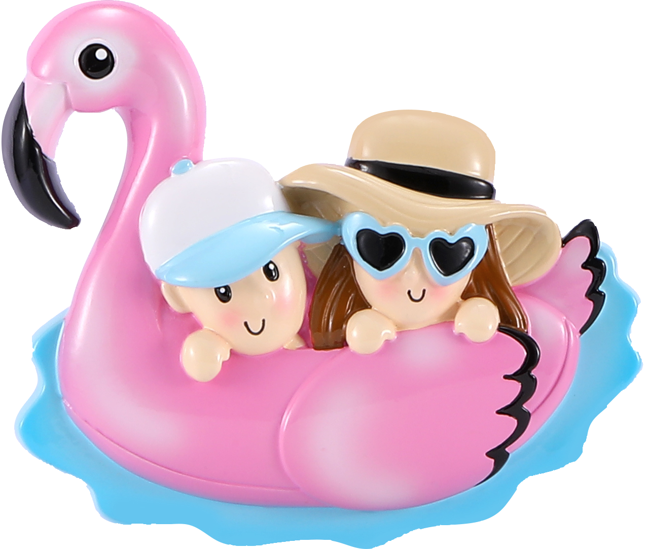 Pool Float Couple Ornament