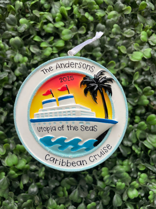Cruise Ship Cruising Personalized Ornament