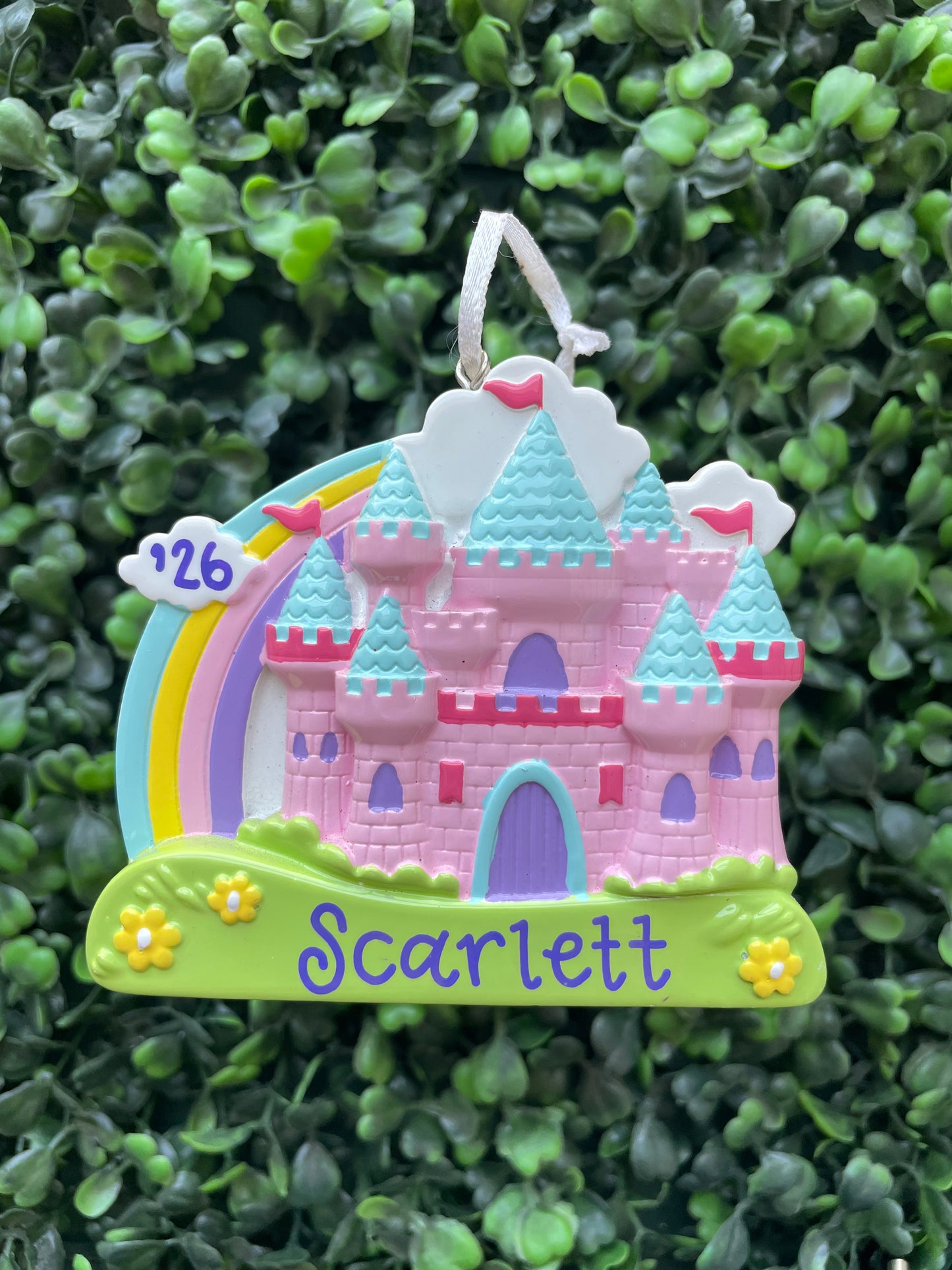 Rainbow Castle Ornament