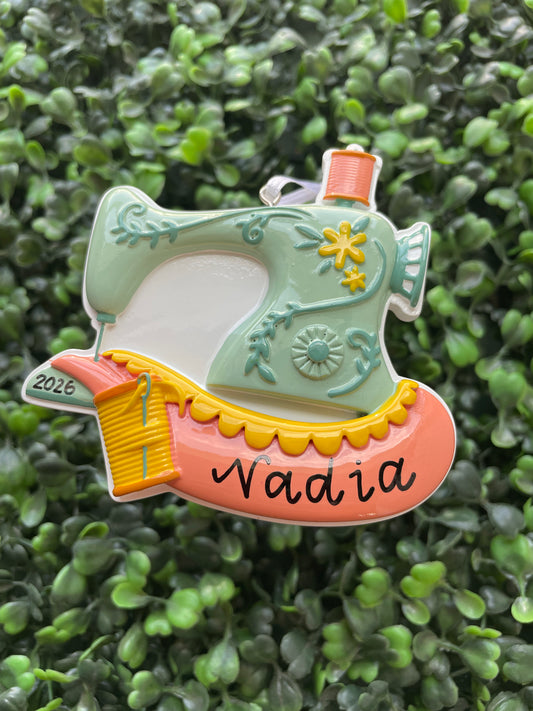 Vintage Sewing Machine Ornament