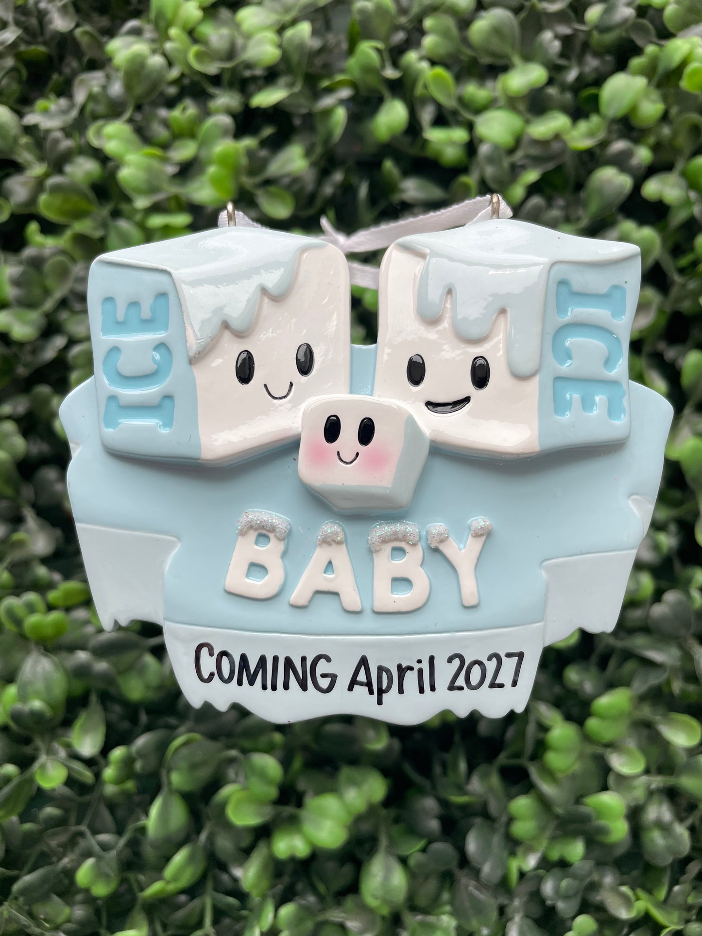 Ice Ice Baby Expecting Ornament