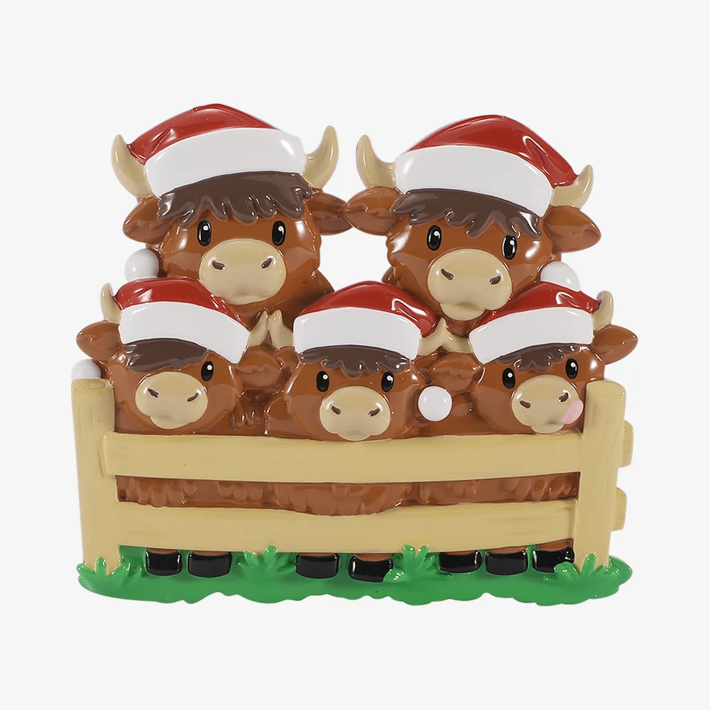Highland Cow - Family of Five