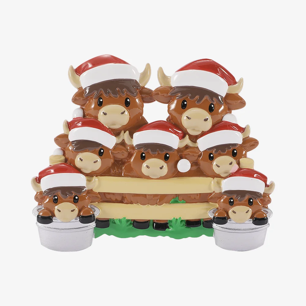 Highland Cow - Family of Seven