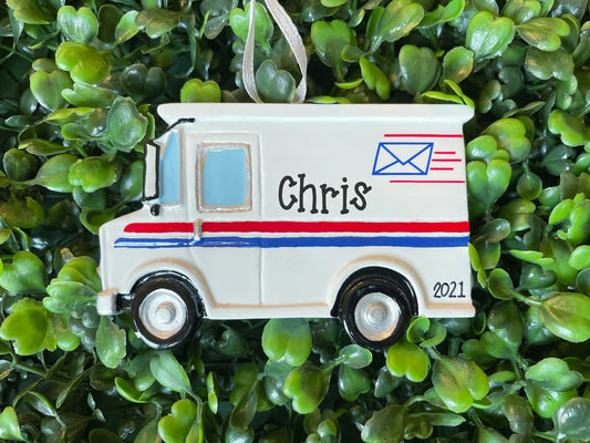 Post Office Truck Ornament