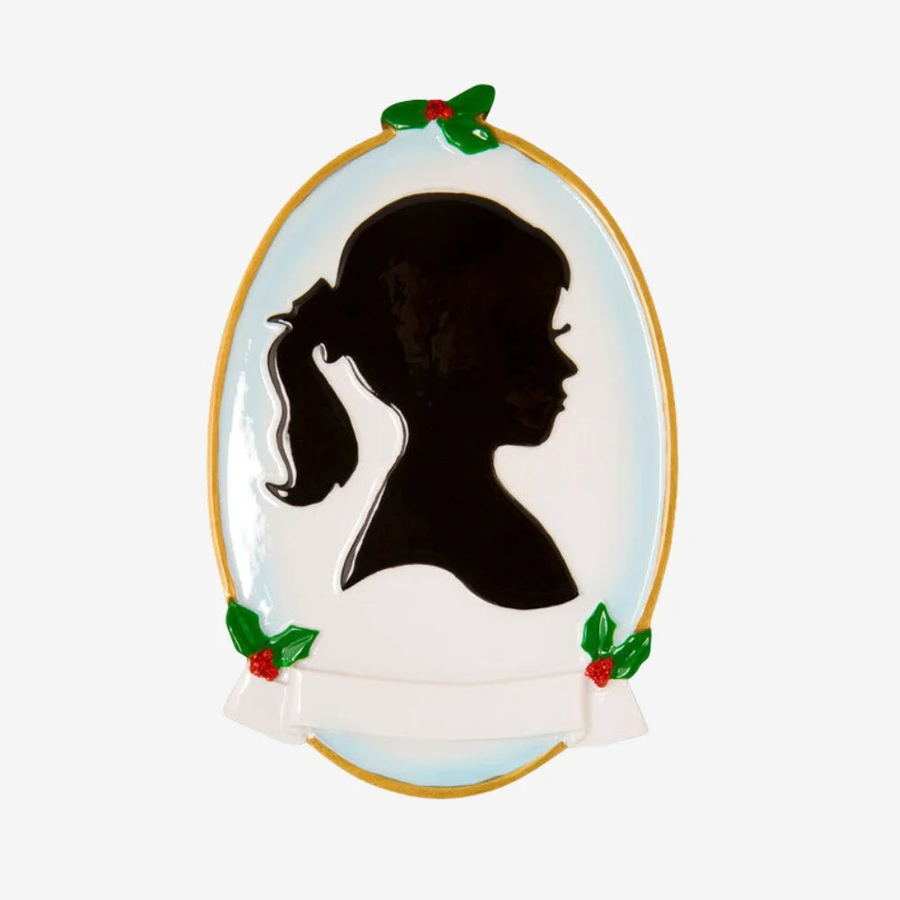 Silhouette Girl Ornament