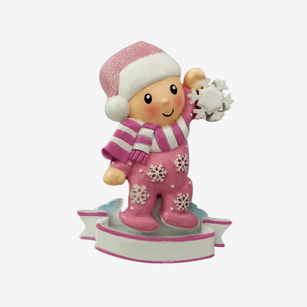 Pink Christmas Jammies Ornament