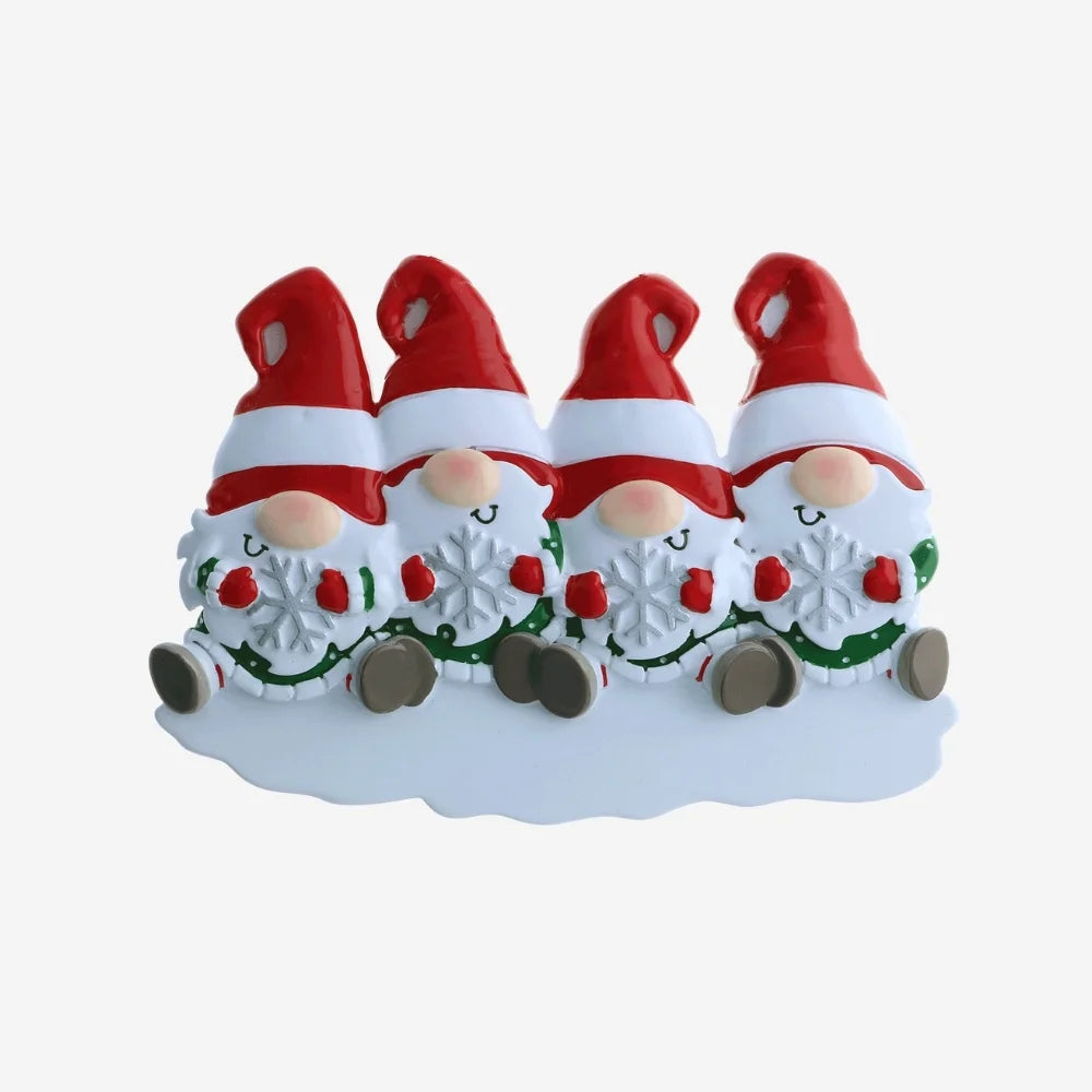 Gnomes Ornament - Family of Four