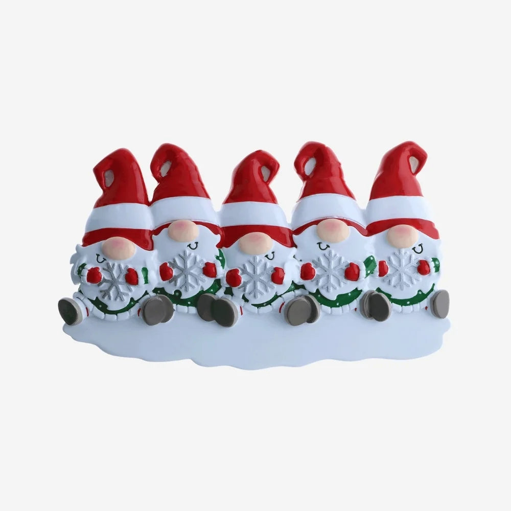 Gnomes Ornament - Family of Five