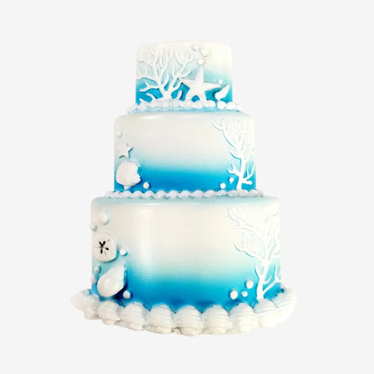 3D Beach Wedding Cake Ornament