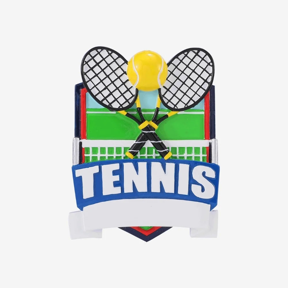 Tennis Shield Ornament