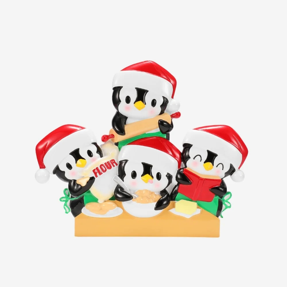 Penguin Baking - Family of Four