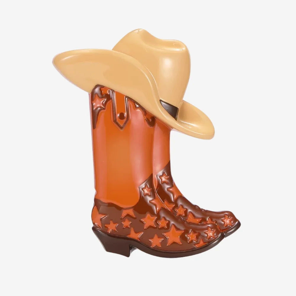 Brown Cowboy Boot Ornament