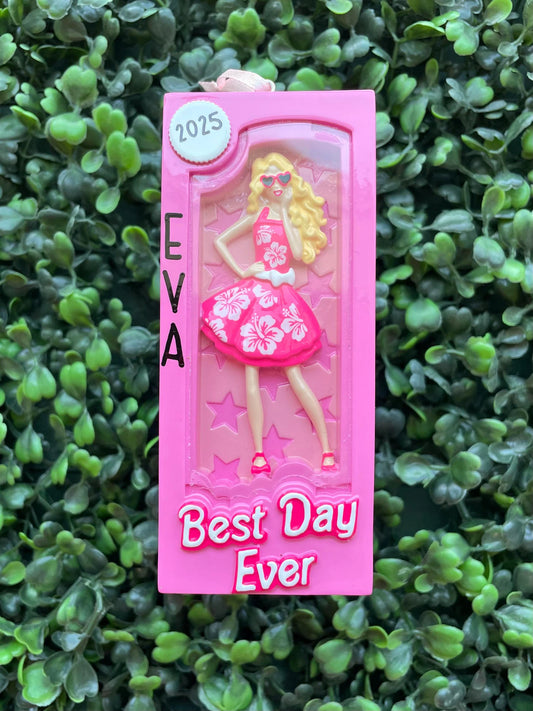 Pink Doll Box Ornament