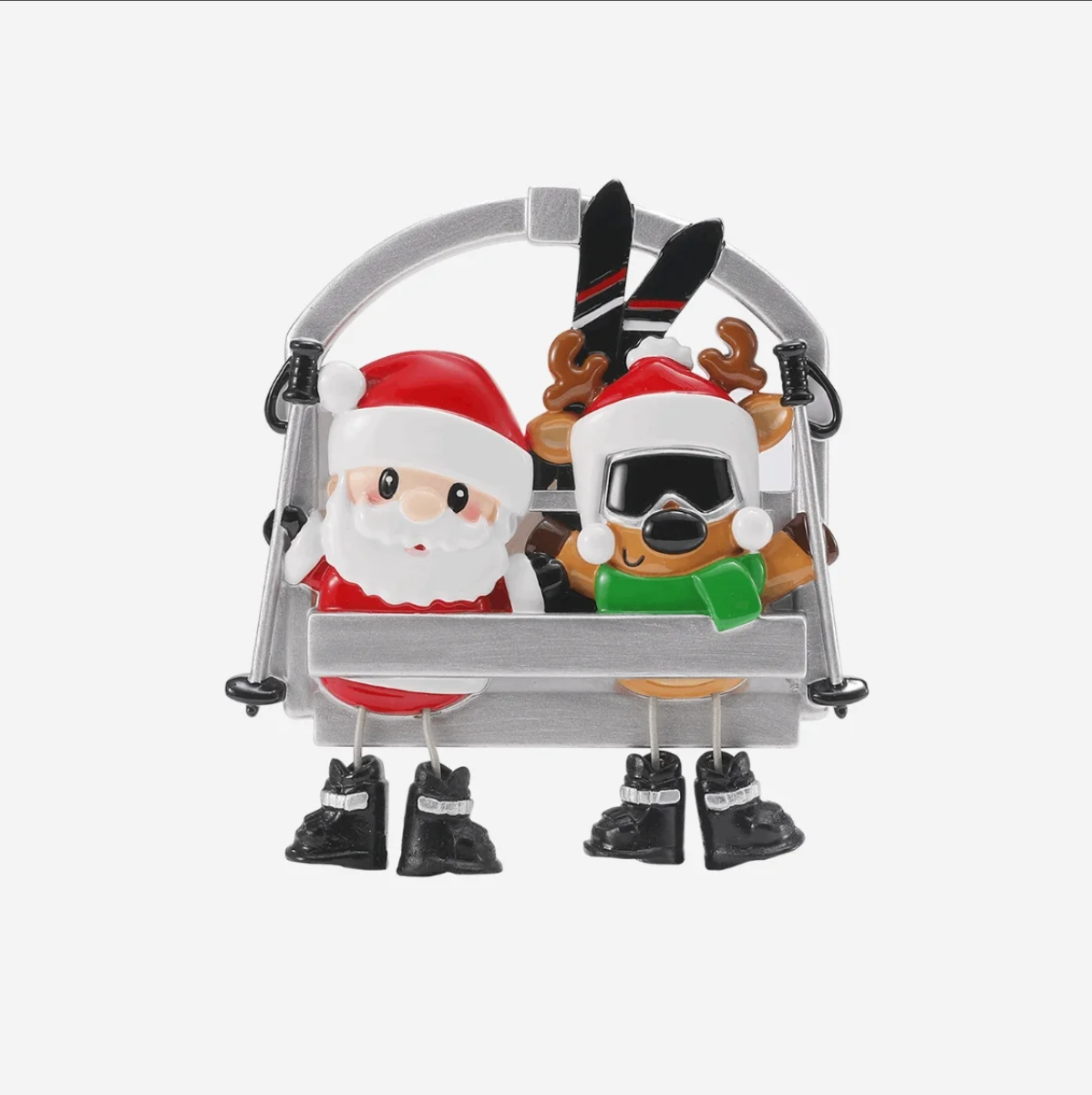 Ski Lift Ornament - Family of Two