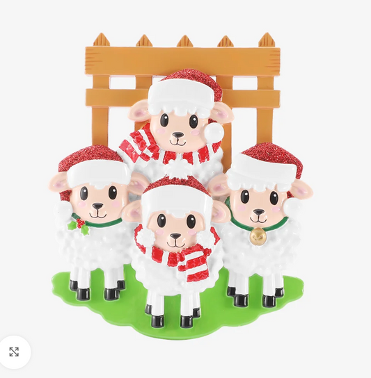 Sheep Ornament - Family of Four