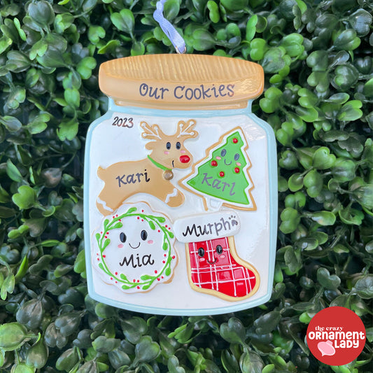 Cookie Jar Ornament - Family of Four