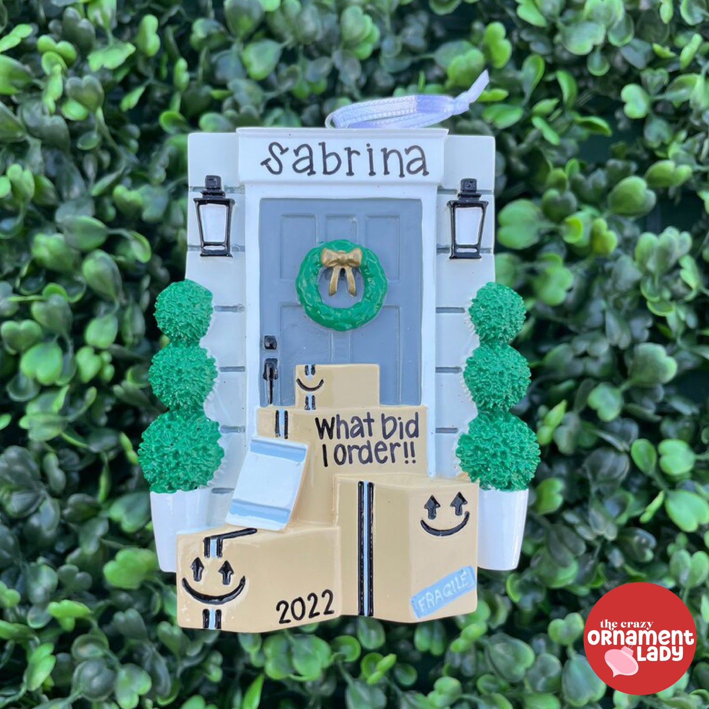 Door with Packages Ornament