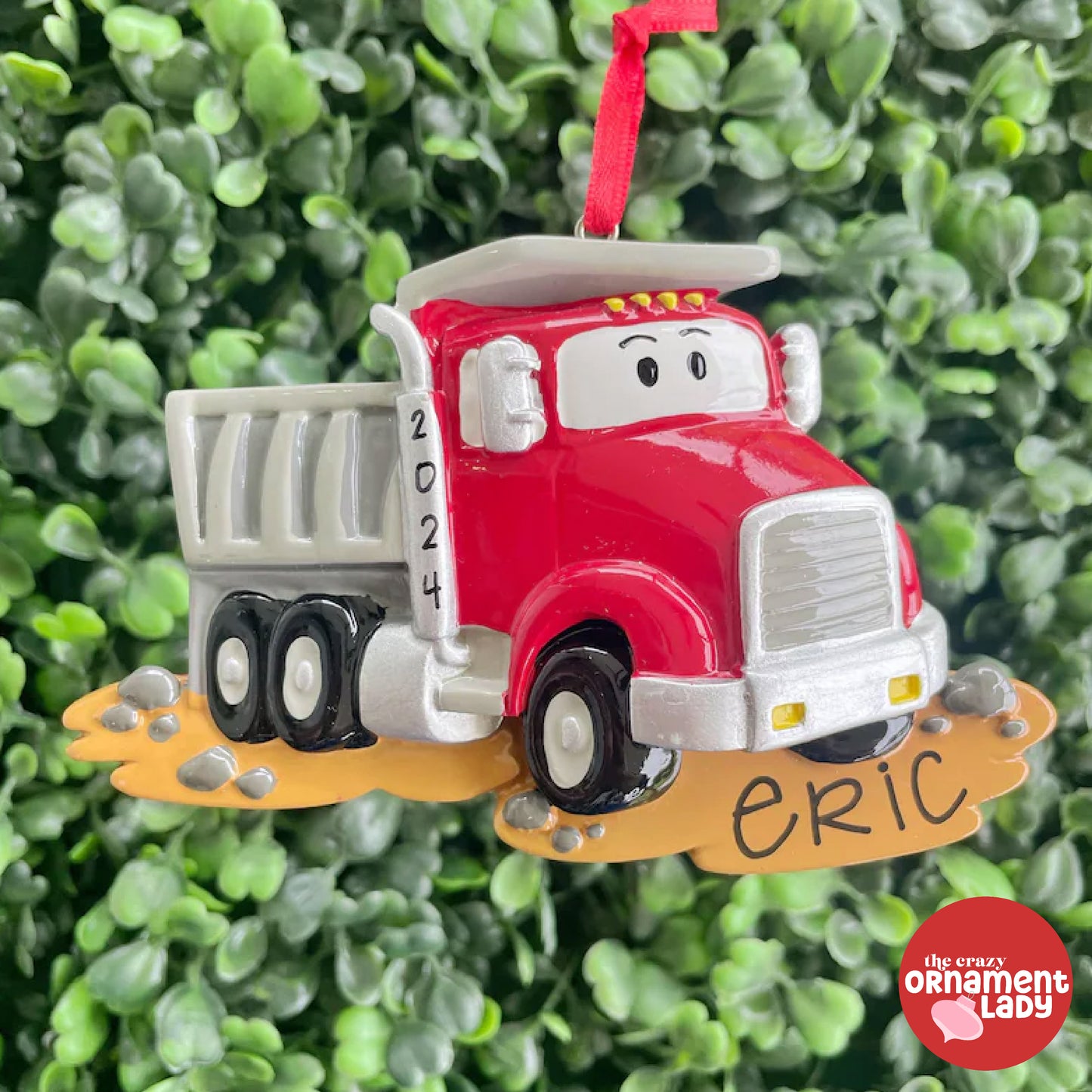 Dump Truck Ornament