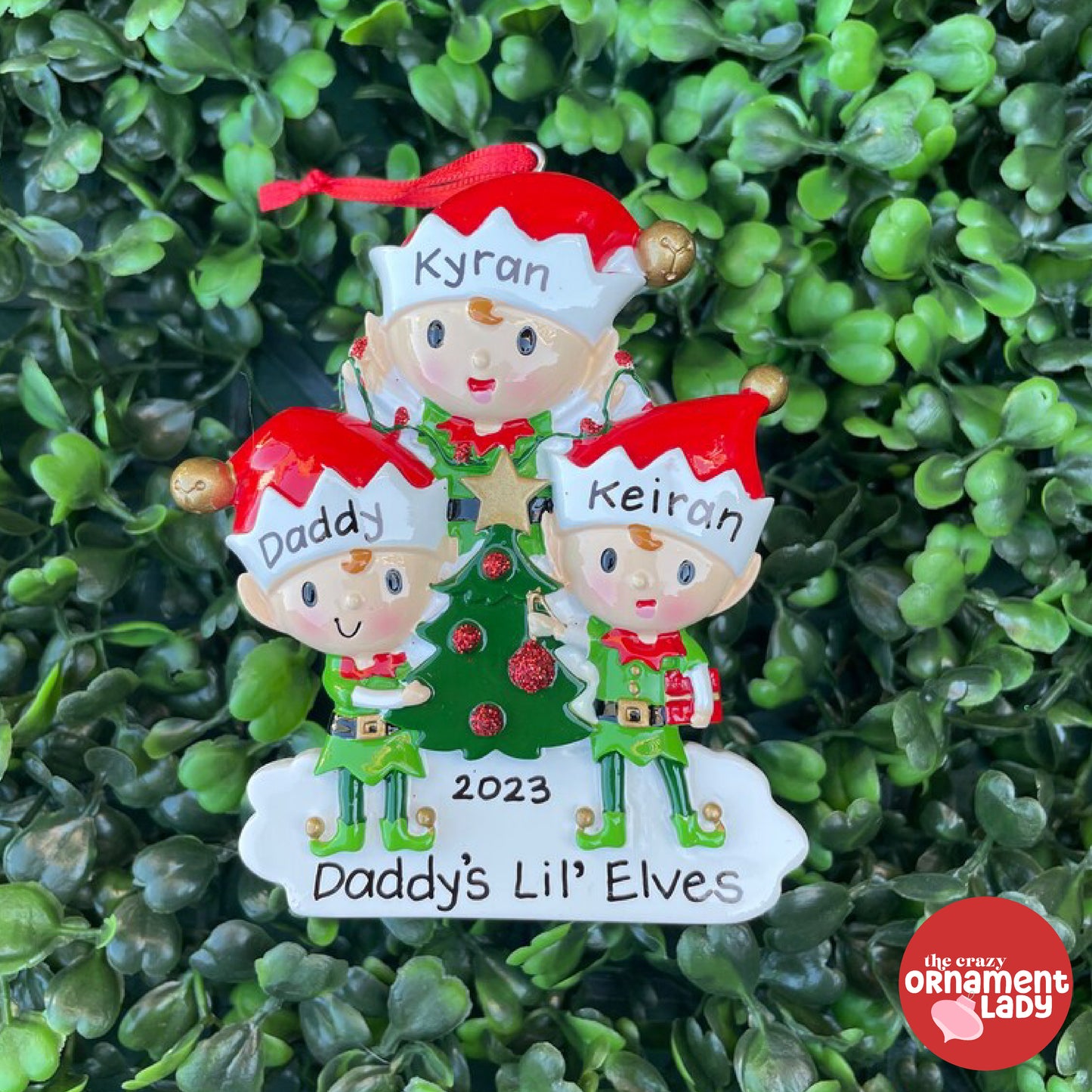 Elves Ornament - Family of Three